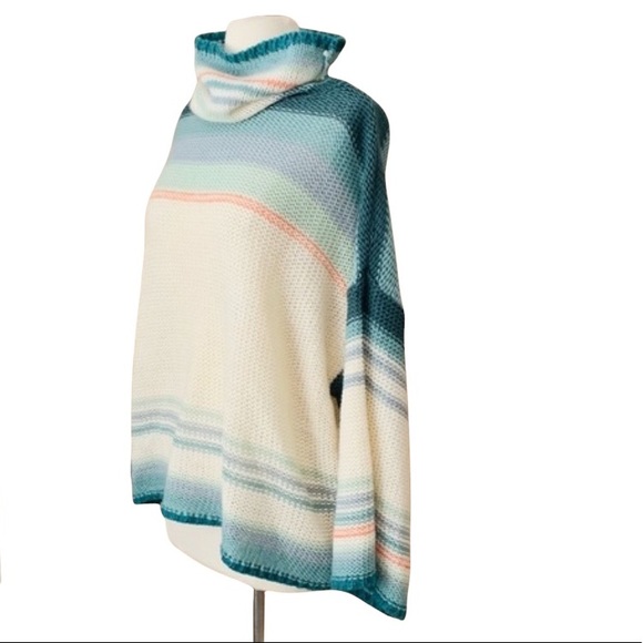 Anthropologie Ombre Cowl Neck Sweater Small - Picture 4 of 12